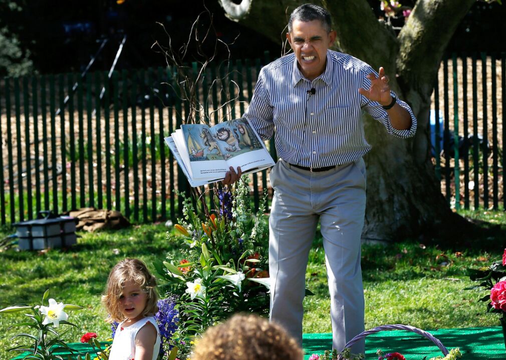 2014: President snd Mrs. Obama host annual White House Easter Egg Roll